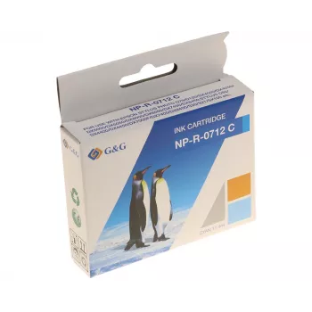 G&G Ninestar Συμβατό δοχείο μελανιού για Epson T0712/C13T07124012 Κυανό