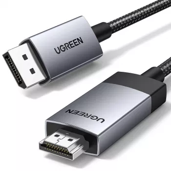 Ugreen DP119 Καλώδιο προσαρμογέα DisplayPort σε HDMI 4K 60Hz 1m Γκρι