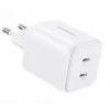 Ugreen GaN 45W 2xUSB-C Φορτιστής Τοίχου - Λευκό