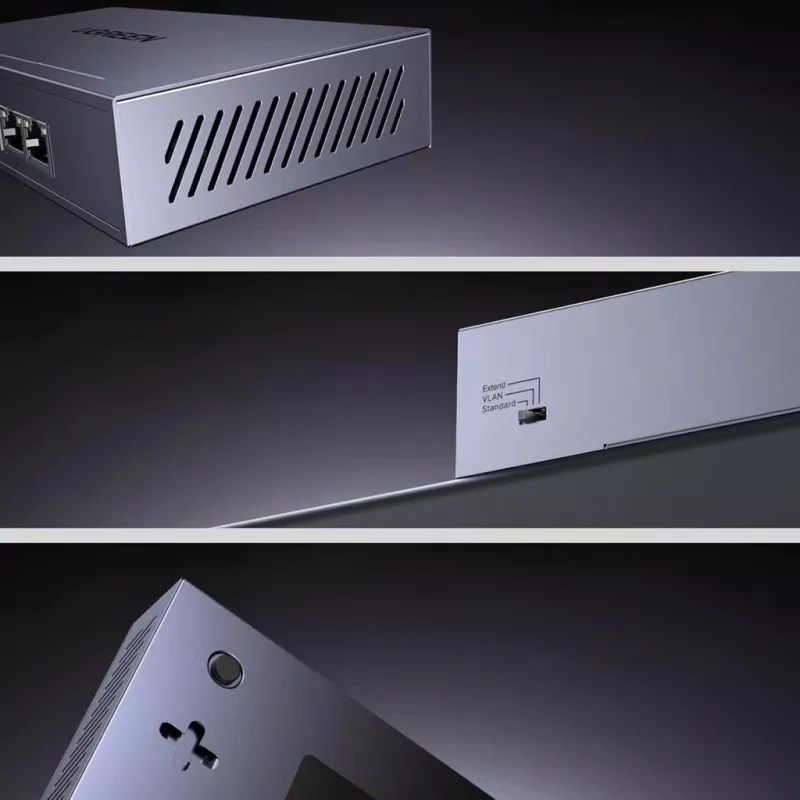 Ugreen 6-Port Gigabit Ethernet Switch με PoE+ - Γκρι