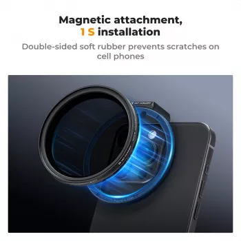 K&F Concept Μαγνητικό Κλιπ Φίλτρου για Smartphones 67mm Μαύρο KF01.2675