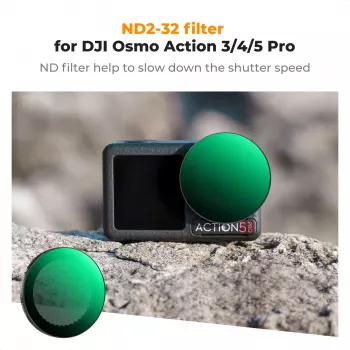 K&F Concept Nano-X Series μεταβλητό ND φίλτρο ND2-ND32 για DJI Osmo Action 3/4/5 Pro