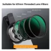 Κιτ φίλτρων KF 2-in-1 Black Diffusion 1/4 + CPL για τηλέφωνο 67mm Clip-On