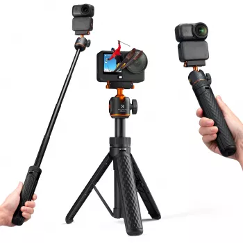 Mini τρίποδο selfie stick 65 cm κεφαλή 360° για DJI Osmo Nano / Action 6 / Kf09.181