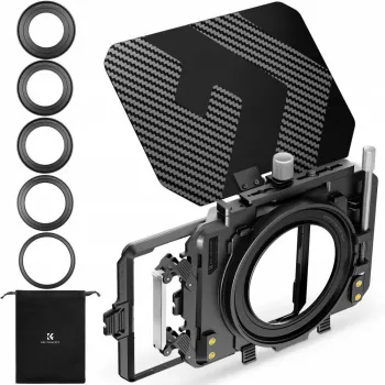 KF Matte Box Σκίαστρο Προστασία Φακού 67-95mm για Κάμερα Camcorder K&F