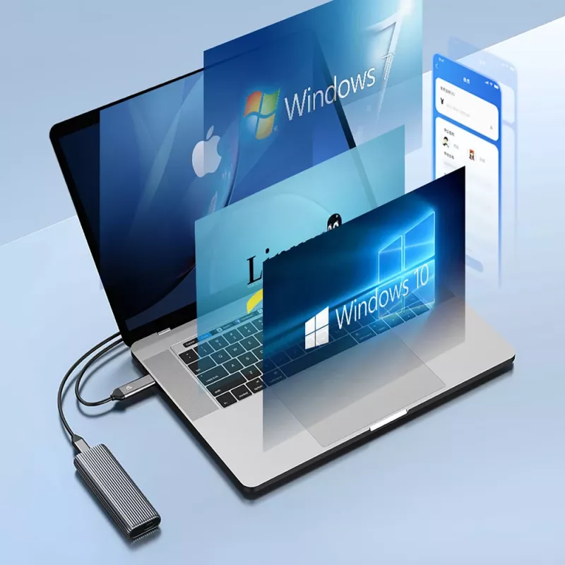 ORICO AM2C3-G2 M.2 NVMe USB-C 3.2 θήκη - γκρι