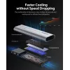 ORICO AXM2-G2-V1 M.2 NVMe SSD θήκη USB-C/USB-A 10Gbps - γκρι