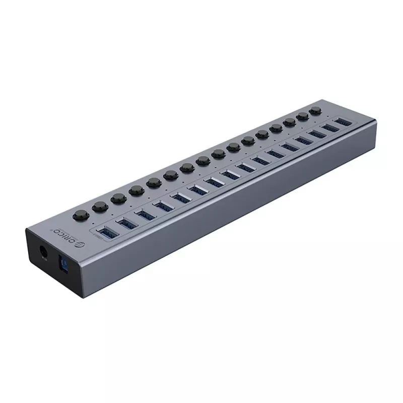 ORICO BT2U3-16AB Hub USB 3.0 16 θυρών με μεμονωμένους διακόπτες - γκρι