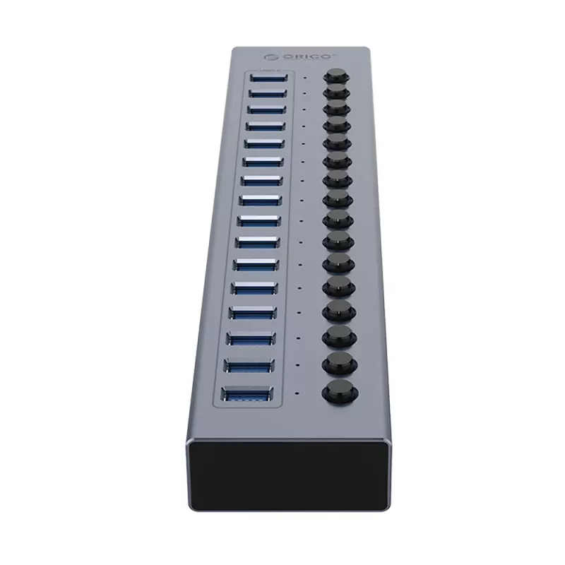 ORICO BT2U3-16AB Hub USB 3.0 16 θυρών με μεμονωμένους διακόπτες - γκρι