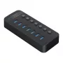 ORICO CT2U3-7AB Hub USB 3.0 με 7 θύρες USB-A και μεμονωμένους διακόπτες - μαύρο