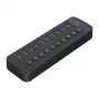 ORICO CT2U3-10AB Hub USB 3.0 10 θυρών με μεμονωμένους διακόπτες - μαύρο