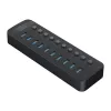 ORICO CT2U3-10AB Hub USB 3.0 10 θυρών με μεμονωμένους διακόπτες - μαύρο