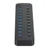 ORICO CT2U3-10AB Hub USB 3.0 10 θυρών με μεμονωμένους διακόπτες - μαύρο