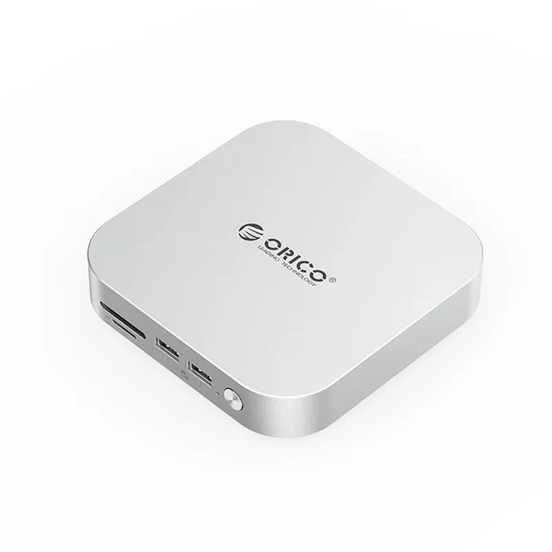 ORICO MiniLink Σταθμός Docking USB-C 9 σε 1 με θήκη M.2 SSD - ασημί