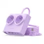 ORICO PDC25 25W Πολύπριζο 6 σε 1 με 2 πρίζες AC, 2 θύρες USB-A και 2 θύρες USB-C - μωβ