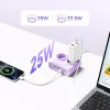 ORICO PDC25 25W Πολύπριζο 6 σε 1 με 2 πρίζες AC, 2 θύρες USB-A και 2 θύρες USB-C - μωβ