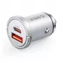 ORICO MiniRing Pro 45W Φορτιστής αυτοκινήτου USB-A + USB-C - ασημί