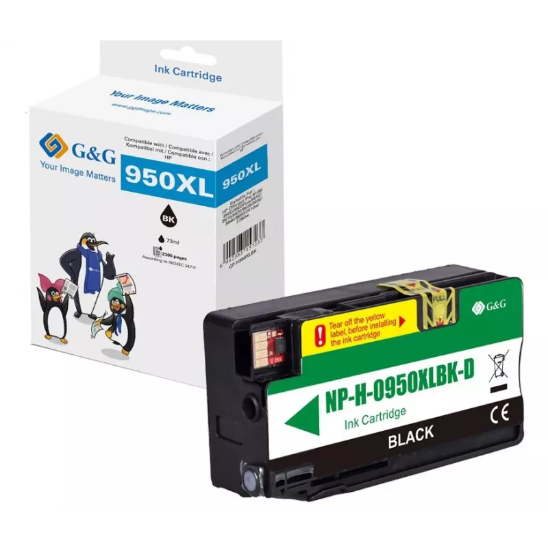 G&G Ninestar συμβατό μελανοδοχείο HP 950XL μαύρο