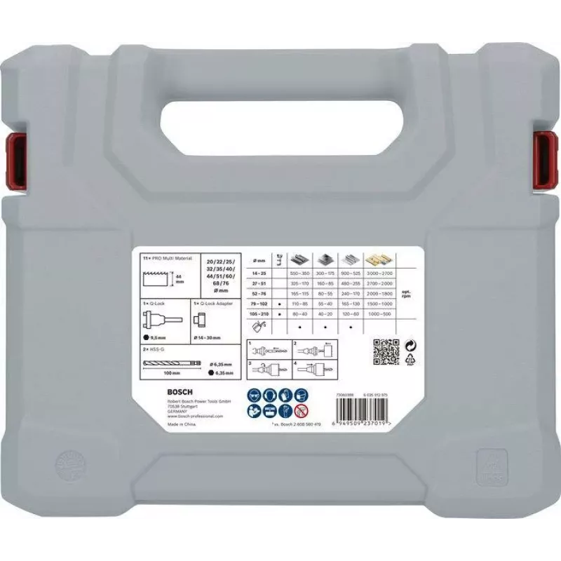 Bosch PRO Multi Material Σετ πριονιών Q-Lock 15 τεμ. 2608901549