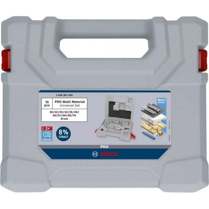 Bosch PRO Multi Material Σετ πριονιών Q-Lock 15 τεμ. 2608901549