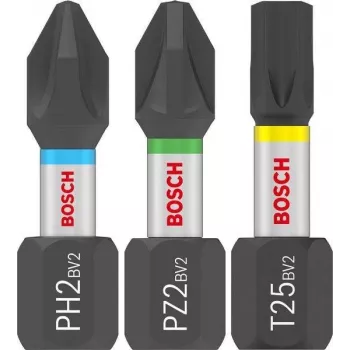 Bosch Σετ μυτών κατσαβιδιού PRO Impact PH2 PZ2 T20 T25 T30 x5 25 τεμ. (2608521U63)
