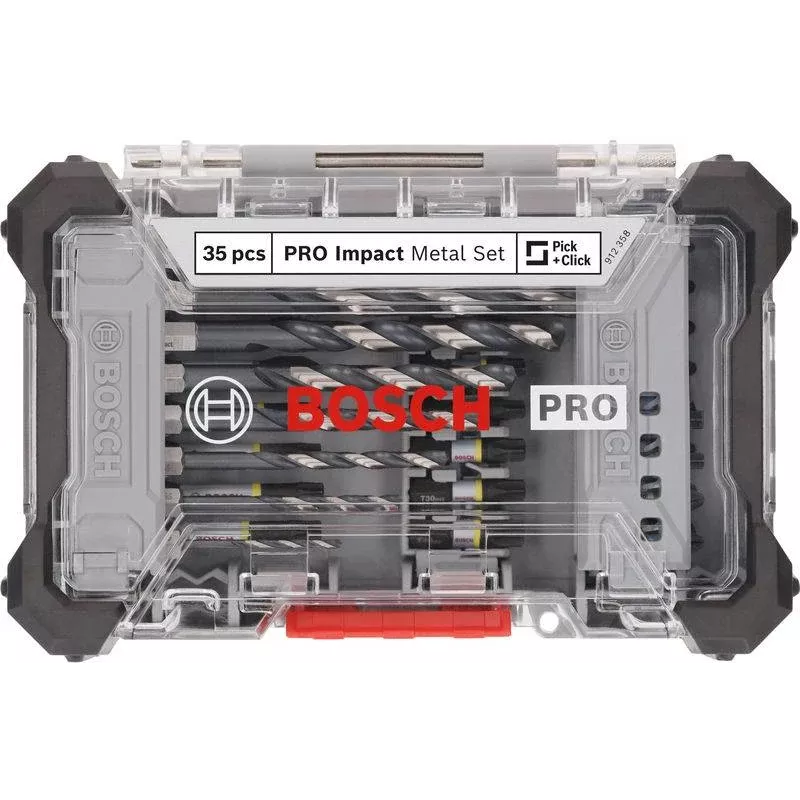 Bosch PRO Σετ κρουστικού δράπανου και μυτών 35 τεμ. (2608521U81)