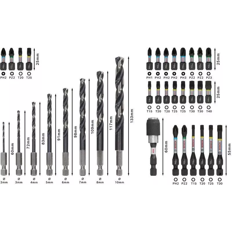 Bosch PRO Σετ κρουστικού δράπανου και μυτών 35 τεμ. (2608521U81)