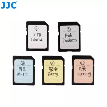 JJC 120x ετικέτες αυτοκόλλητα για κάρτες μνήμης SD MicroSD CF XQD