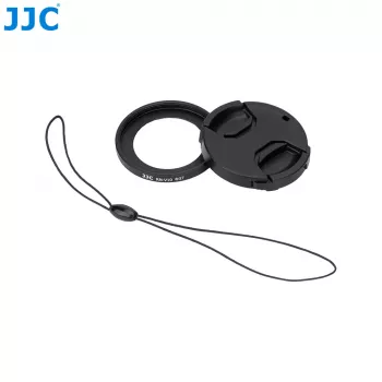 JJC RN-V10 Δακτύλιος προσαρμογέα φίλτρου με καπάκι φακού για Canon PowerShot V10