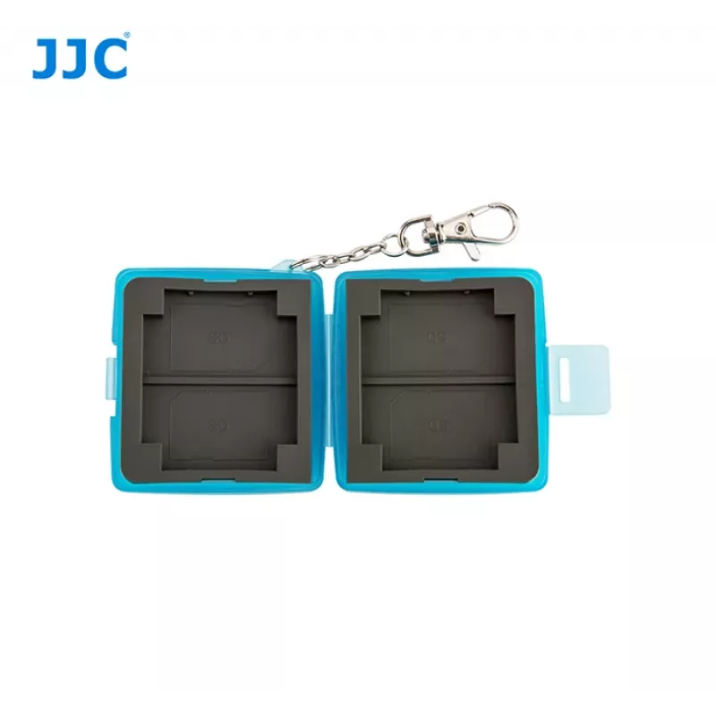 JJC Θήκη αποθήκευσης καρτών μνήμης για 4 κάρτες SD / SDHC / SDXC - Μαύρο