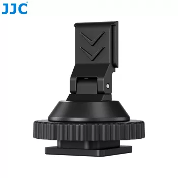 JJC HC-DMN Προσαρμογέας Hot Shoe σε σπείρωμα 1/4 inch-20 για βάση μικροφώνου, μαύρο