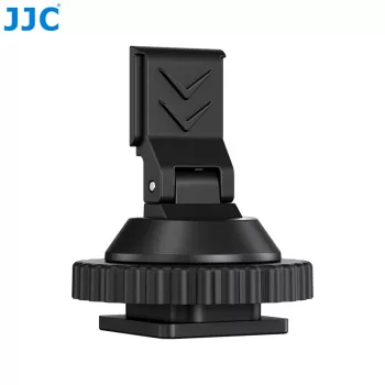 JJC HC-DMN Προσαρμογέας Hot Shoe σε σπείρωμα 1/4 inch-20 για βάση μικροφώνου, μαύρο