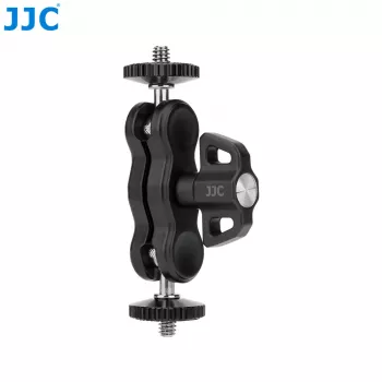 JJC MFC-B εύκαμπτος βραχίονας Magic Arm με σφιγκτήρα για φωτιστικό οθόνης, 2x βίδα 1/4 ίντσας, μαύρο