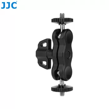 JJC MFC-B εύκαμπτος βραχίονας Magic Arm με σφιγκτήρα για φωτιστικό οθόνης, 2x βίδα 1/4 ίντσας, μαύρο