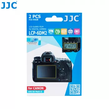 JJC 2x προστασία οθόνης LCD + προστασία επάνω LCD για Canon 6D Mark II