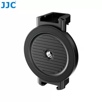 JJC MS-SPC1 Μαύρη Μαγνητική βάση κινητού με σπείρωμα 1/4 ίντσες και 2 υποδοχές ψυχρής συσκευής για iPhone MagSafe