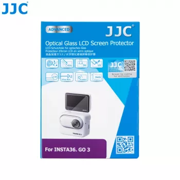JJC GSP-GO3 Σετ προστασίας οθόνης και φακού από σκληρυμένο γυαλί για Insta360 GO 3
