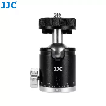 JJC BH-CM1 3D Κεφαλή μπάλας αλουμινίου με σπείρωμα 1/4 ίντσες και κλίμακα για κάμερα