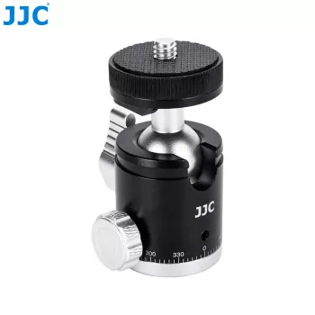 JJC BH-CM1 3D Κεφαλή μπάλας αλουμινίου με σπείρωμα 1/4 ίντσες και κλίμακα για κάμερα