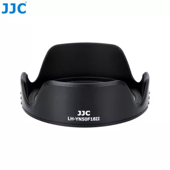 JJC LH-YN50F18II Παρασολένιο τουλίπας για Yongnuo YN 50mm f/1.8 II φακό - Μαύρο