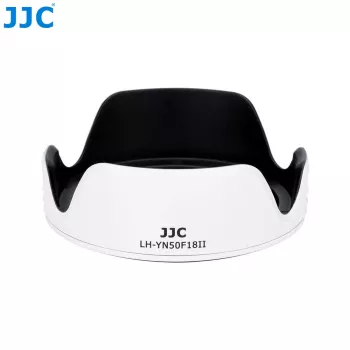 JJC LH-YN50F18II Παρασολένιο τουλίπας για Yongnuo YN 50mm f/1.8 II φακό - Λευκό