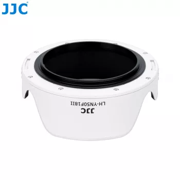 JJC LH-YN50F18II Παρασολένιο τουλίπας για Yongnuo YN 50mm f/1.8 II φακό - Λευκό