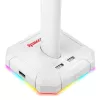 Redragon Scepter PRO HA300-W Βάση Gaming Headset με φωτισμό RGB, Λευκό