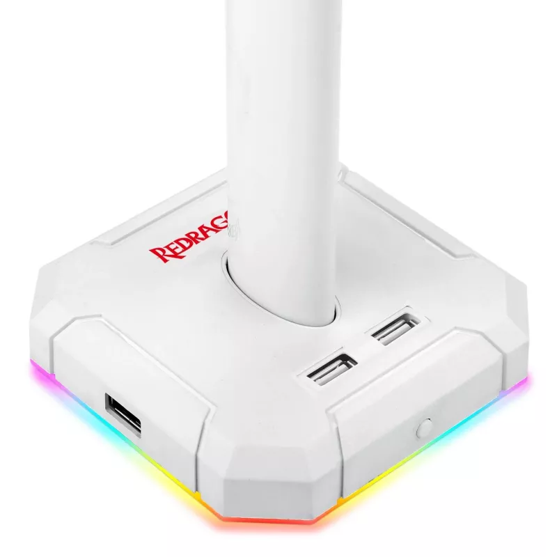 Redragon Scepter PRO HA300-W Βάση Gaming Headset με φωτισμό RGB, Λευκό