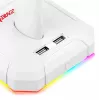 Redragon Scepter PRO HA300-W Βάση Gaming Headset με φωτισμό RGB, Λευκό
