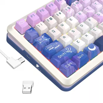 Redragon Flekact Pro K708AK-RGB-PRO Μηχανικό Gaming Πληκτρολόγιο, Πλήρους μεγέθους, φωτισμός RGB, Μπλε διακόπτες