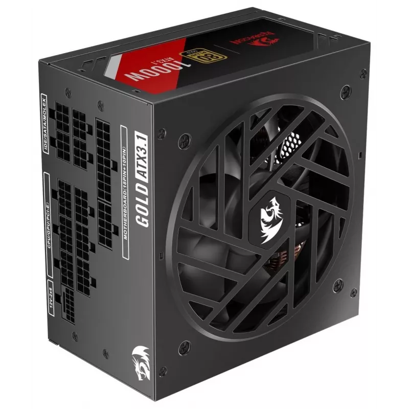 Redragon Master GC-MS03 1000W Τροφοδοτικό, 80 PLUS Standard, ATX, μη-modular, ανεμιστήρας 120mm, Μαύρο