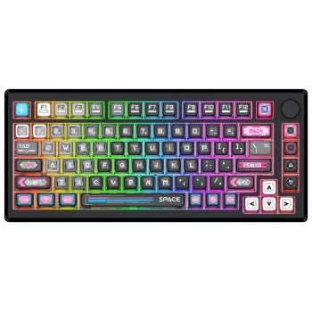Redragon K732MC-RGB-PRO Uranus Pro 82 75% μηχανικό πληκτρολόγιο, hot-swappable, RGB, USB-C, μαύρο