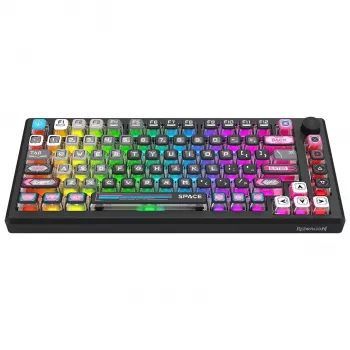 Redragon K732MC-RGB-PRO Uranus Pro 82 75% μηχανικό πληκτρολόγιο, hot-swappable, RGB, USB-C, μαύρο