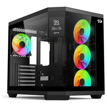 Redragon Vision ARGB GC-625-PRO Mid-Tower gaming κουτί, μαύρο, tempered glass, 4x120mm ARGB ανεμιστήρες
